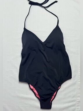 Victoria's Secret PINK Women’s One Piece Black Swimsuit Size Medium NWT
